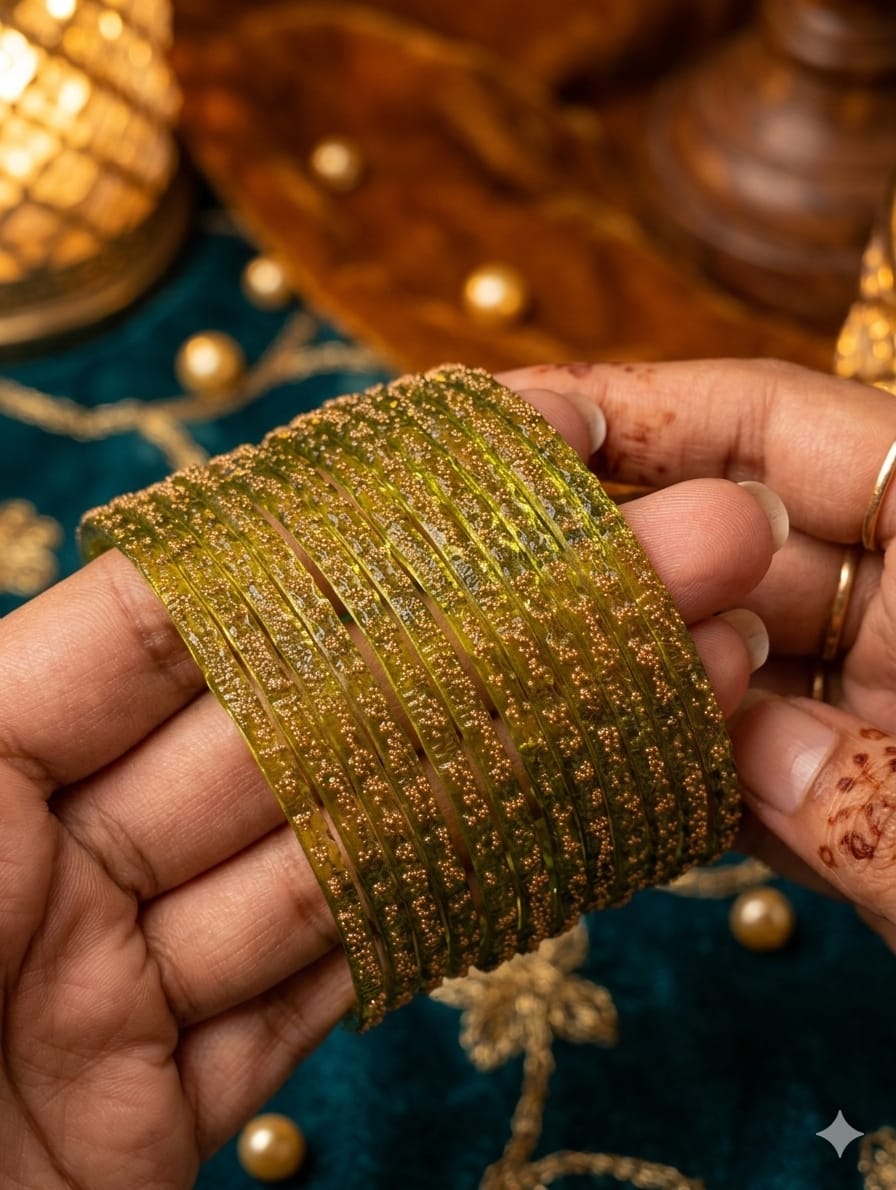 Kashmiri Choori Set – 12 Piece Traditional Bangle Set