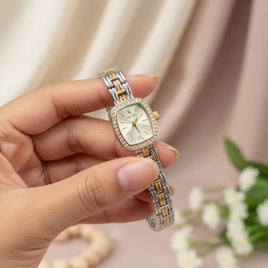Rolex Ladies Square Dial Watch Premium Branded Edition