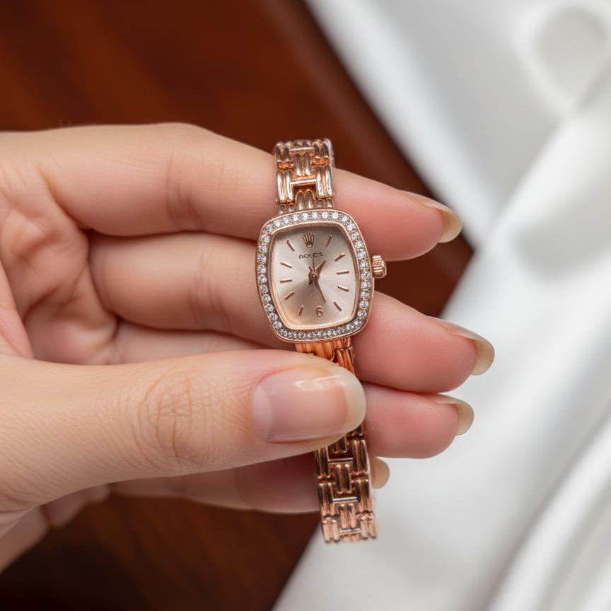 Rolex Ladies Square Dial Watch Premium Branded Edition