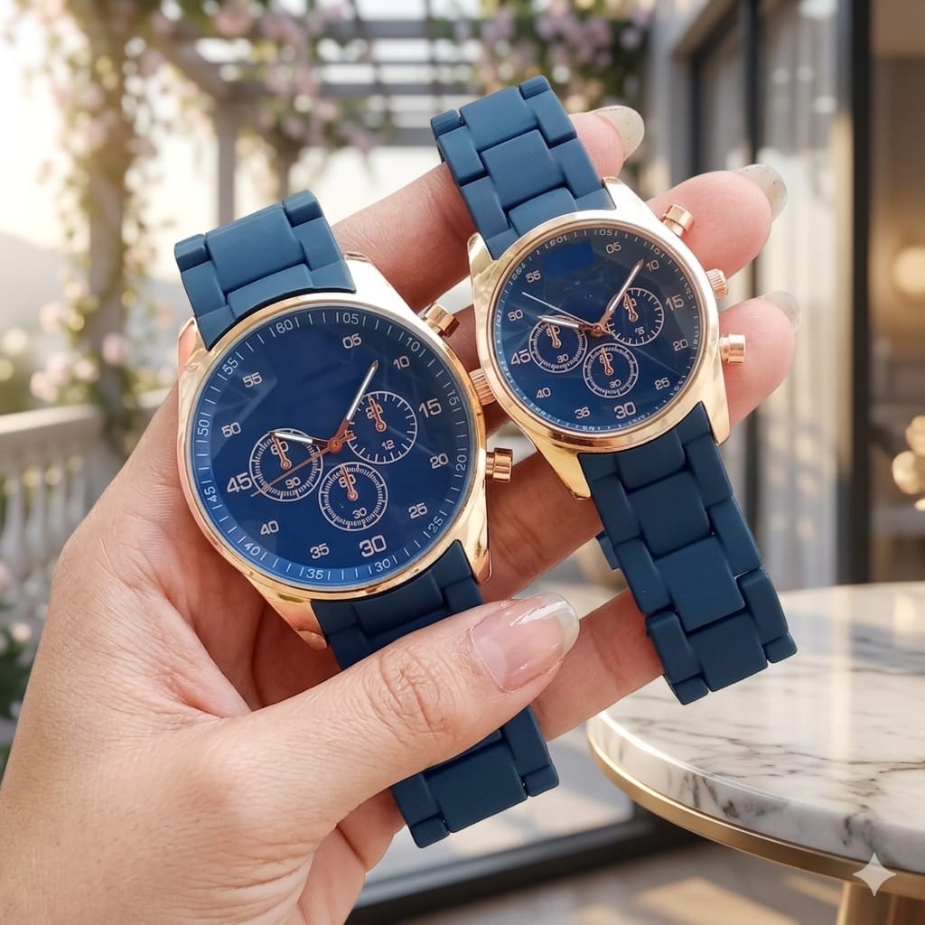 Couple Watches Set – Available in 4 Colors 🎁