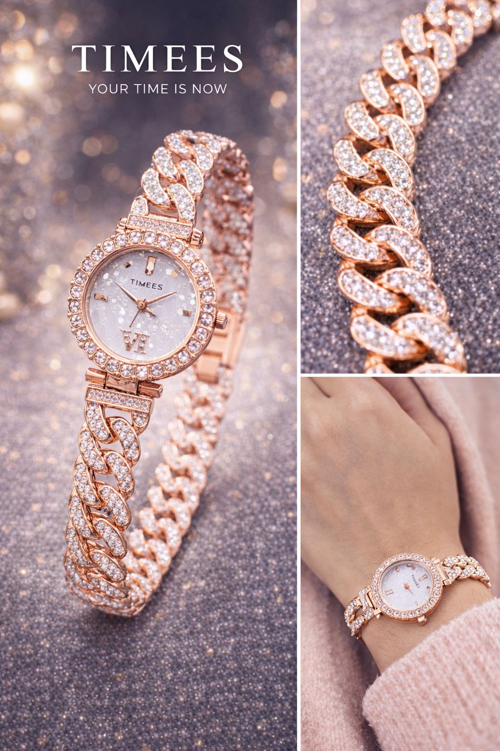 Ladies Jewelry Bracelet Watch with Gift Box π