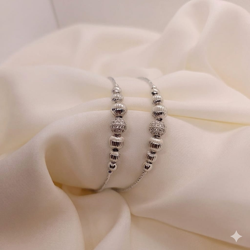 Adjustable Zircon Bracelet Set – 2 Pcs