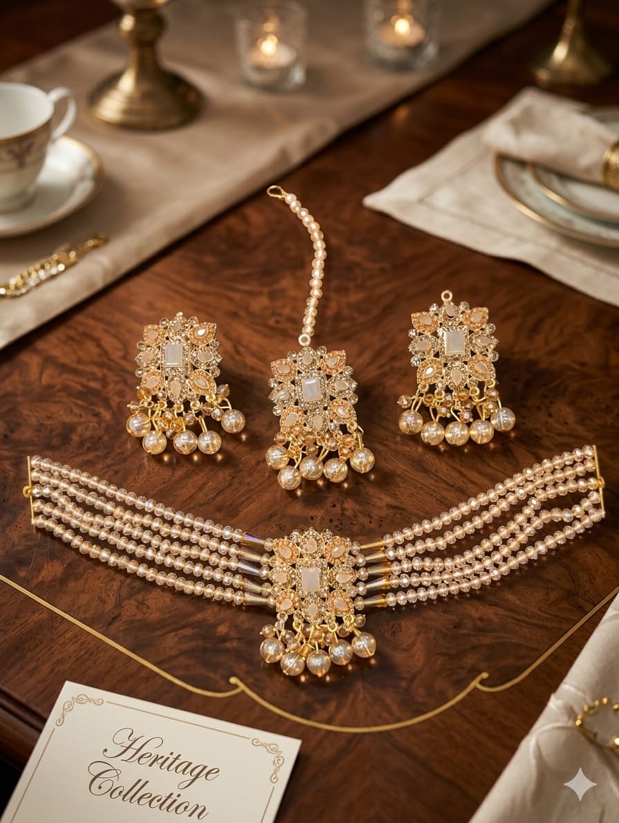 Beautiful Choker Set – 4 Colors | Excellent Finishing