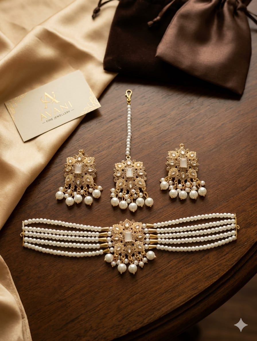 Beautiful Choker Set – 4 Colors | Excellent Finishing