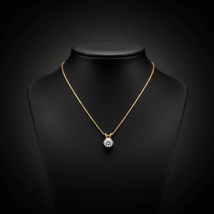 Single Stone Stainless Steel Pendant