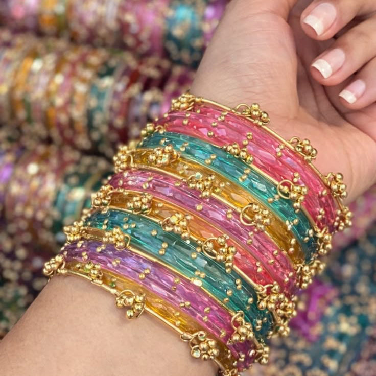 Kashmiri Choori Set – 12 Piece Traditional Bangle Set