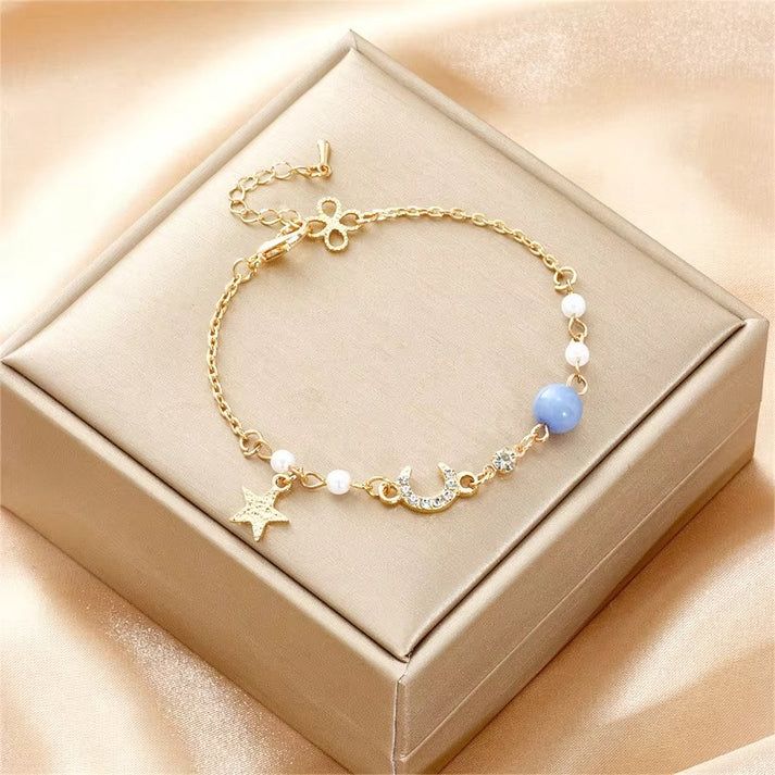 Celestial Moon Gold Bracelet