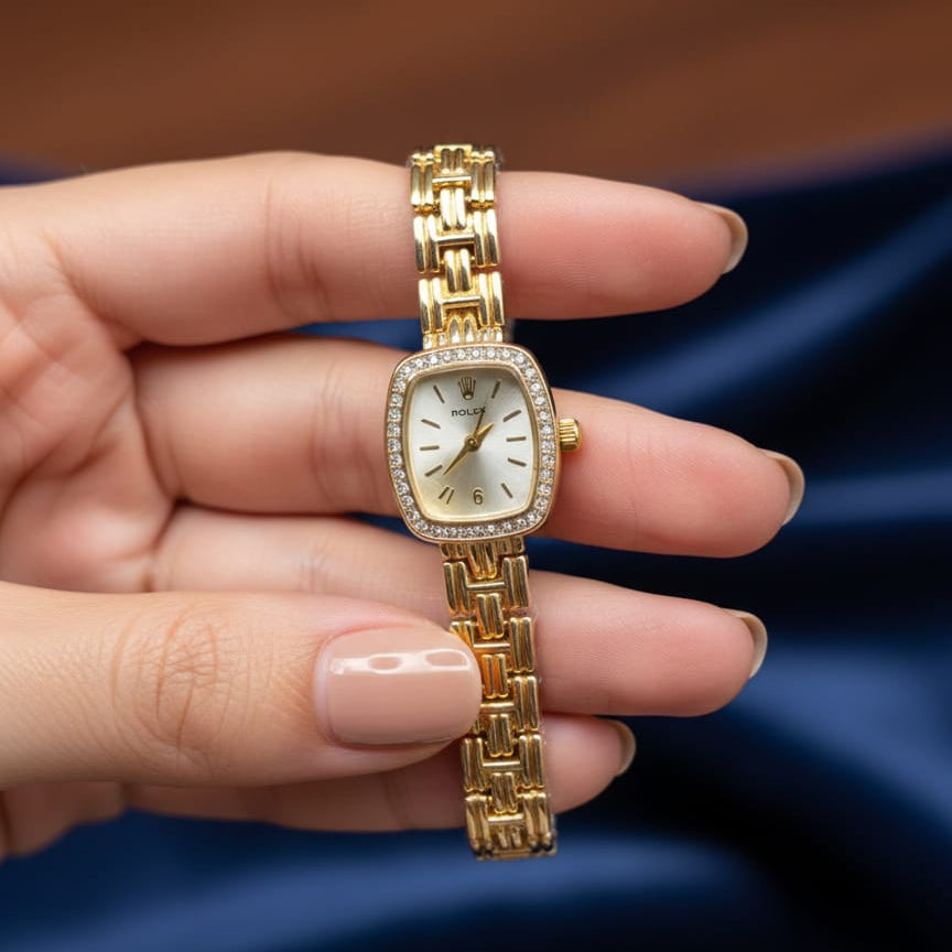 Rolex Ladies Square Dial Watch Premium Branded Edition