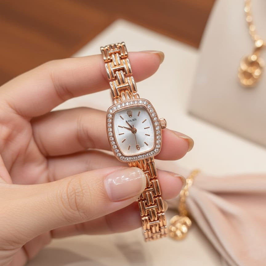 Rolex Ladies Square Dial Watch Premium Branded Edition
