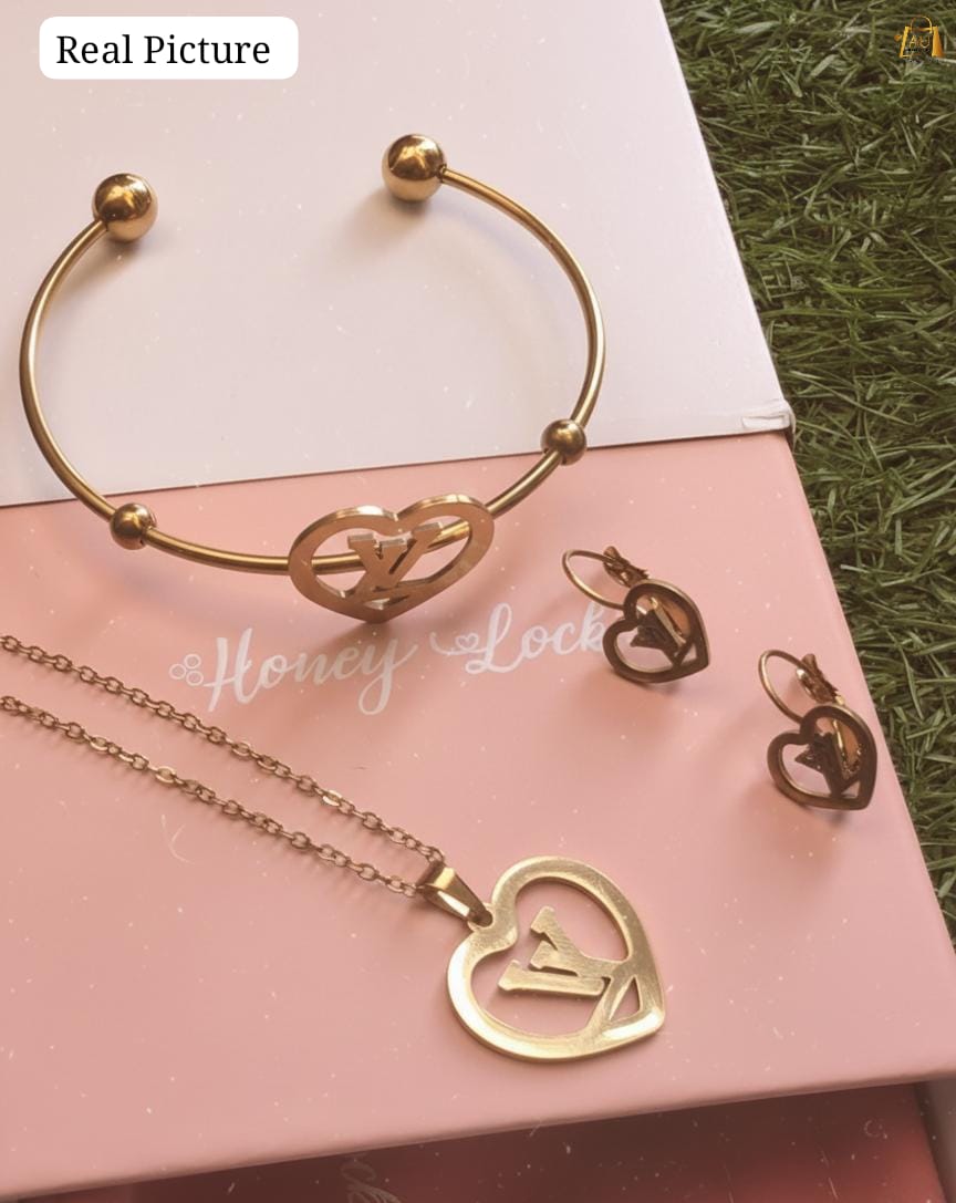 Stainless Steel Locket Set & Handcuff – A1 Quality