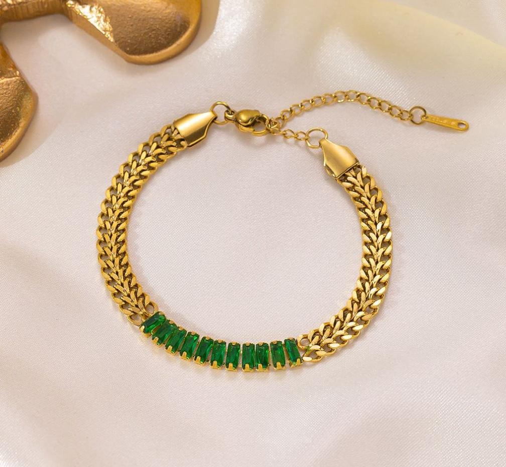 Stainless Steel Zircon Bracelet