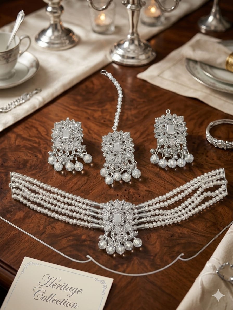 Beautiful Choker Set – 4 Colors | Excellent Finishing