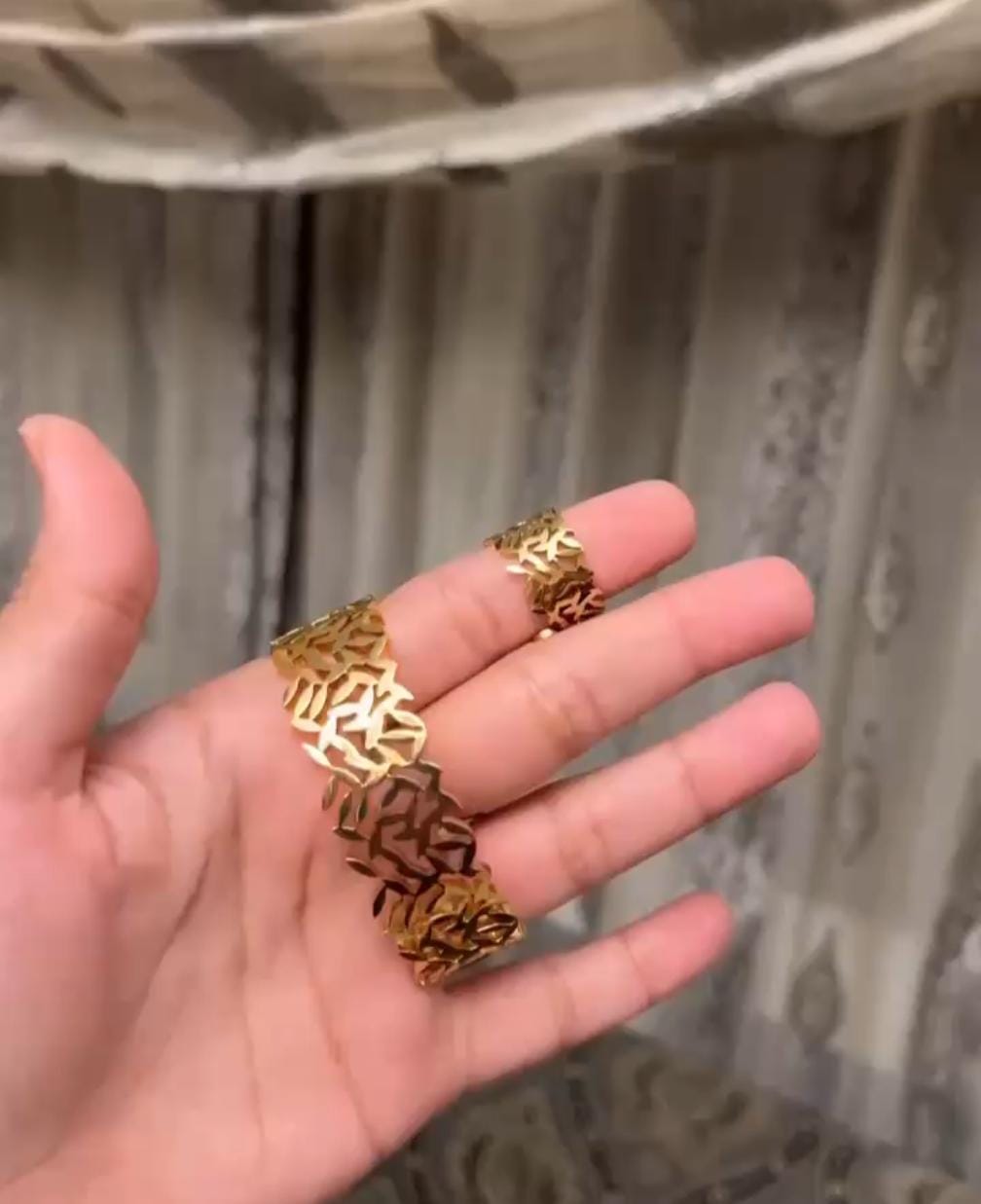 Stainless Steel Leaves Bracelet & Ring Set – A1 Quality